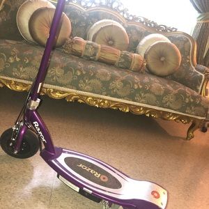 Purple Razor Electric Scooter